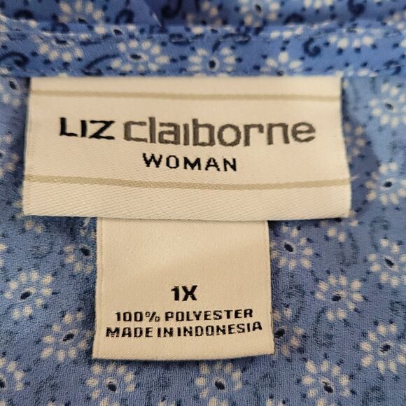 Liz Claiborne boho capped sleeve‎ top - Picture 5 of 5